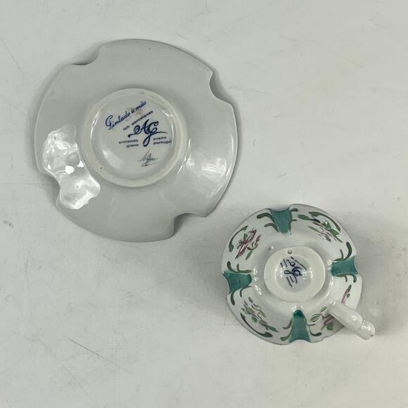 Armando Grave Portugal Demitasse Cup Saucer Hand Painted Floral AG Pintado à Mão - Picture 9 of 16